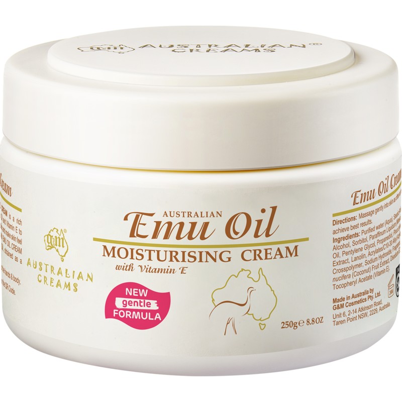 GM Australian Emu Oil Moisturising Cream with Vitamin E 250g