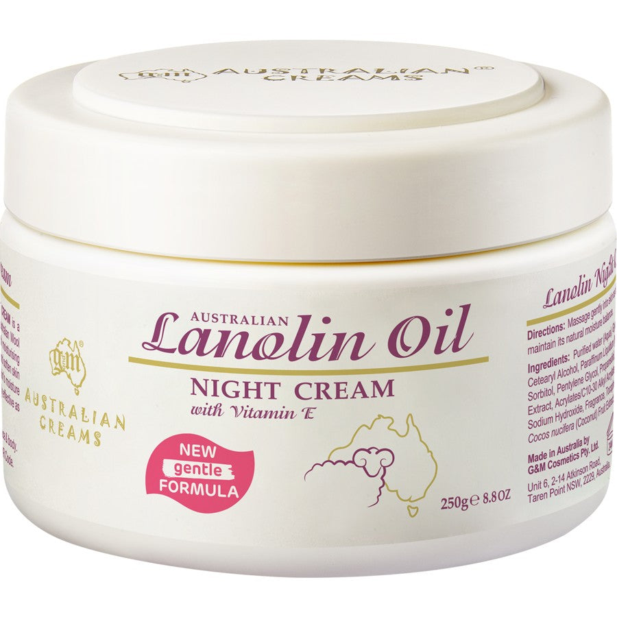 GM Australian Night Cream Lanolin Oil - 250g