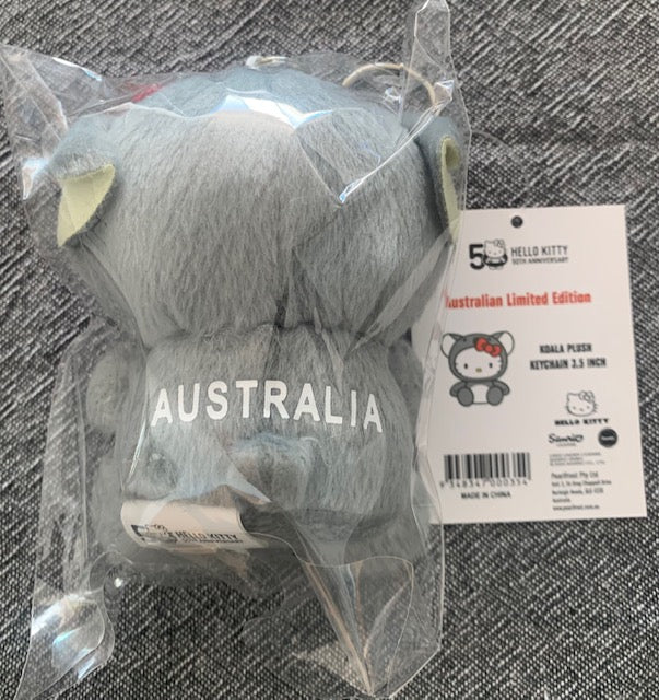 Anniversary 50th Australian Limited edition Hello Kitty Plush 3.5 inch Koala Soft Toy