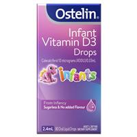 Ostelin Vitamin D Infant Drops - D3 cho trẻ em, sức khỏe xương + hỗ trợ miễn dịch - 2,4mL