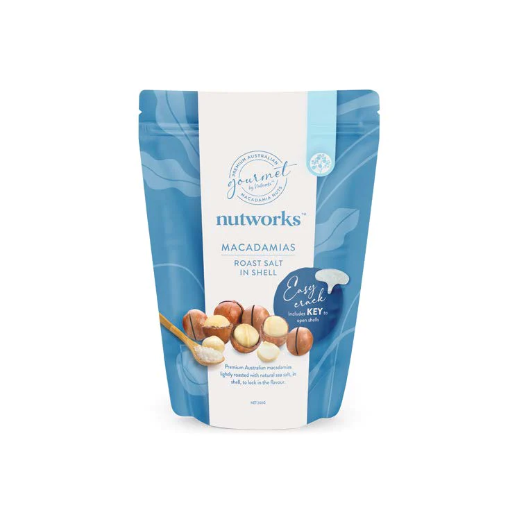 Nut Works Roast Salt Macadamia in Shell 200g / 500g