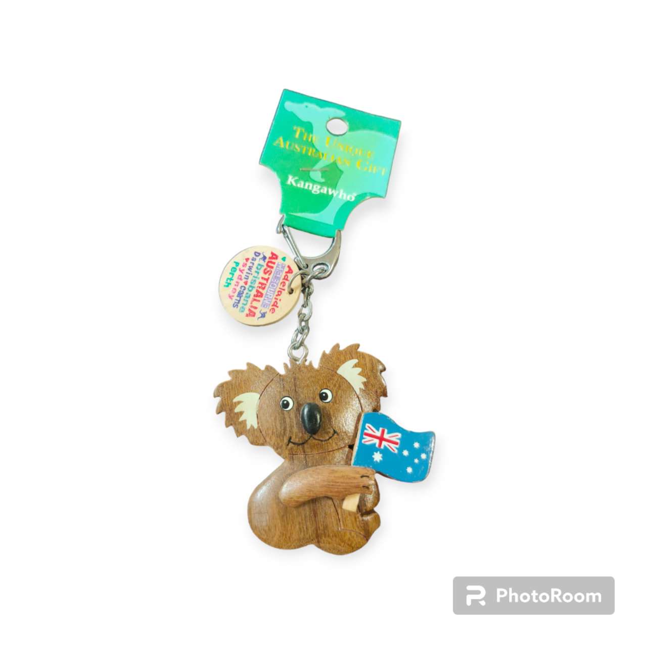 Australian Souvenir Koala Wooden Keyring
