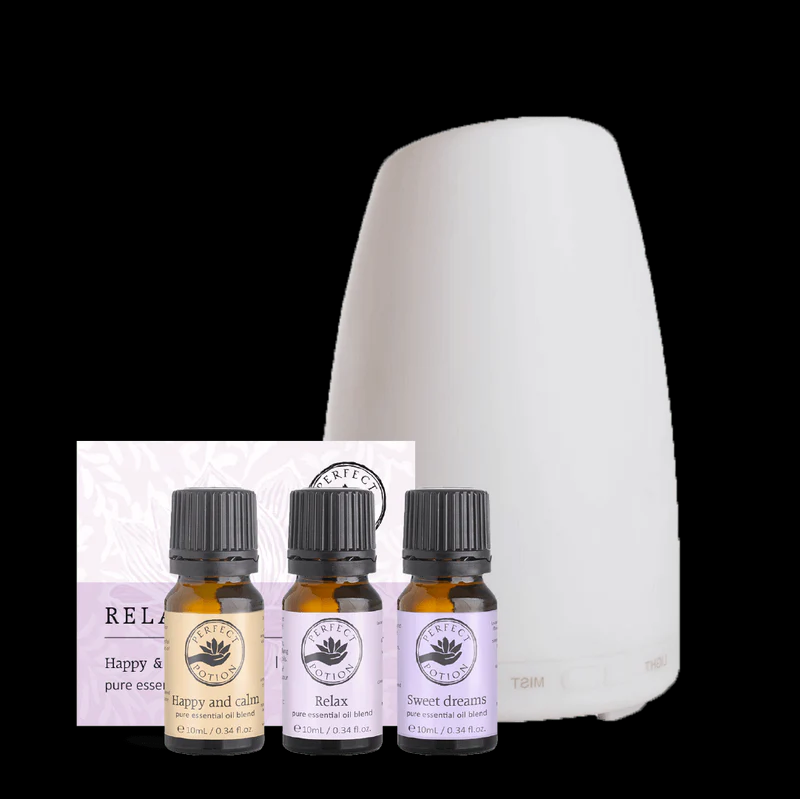 Bộ quà tặng máy khuếch tán tinh dầu thư giãn Perfect Potion Relax & Unwind