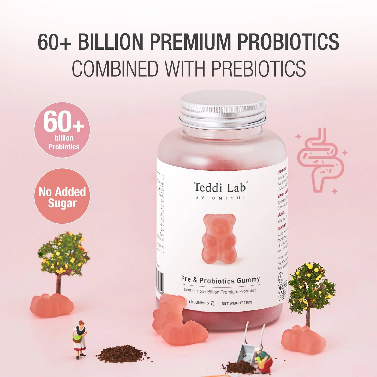 Unichi Rosa Prima Pre & Probiotics Gummy
