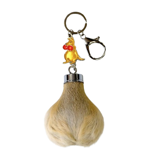 Kangaroo Scrotum Keyring - Boxing Kangaroo