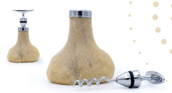 KANGAROO SCROTUM BOTTLE OPENERS