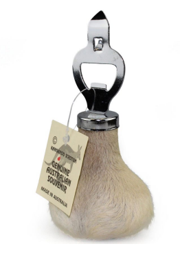 KANGAROO SCROTUM BOTTLE OPENERS