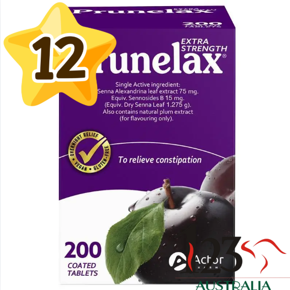 批發專區 Prunelax 200 Tablets Exclusive Size *12 包郵包稅