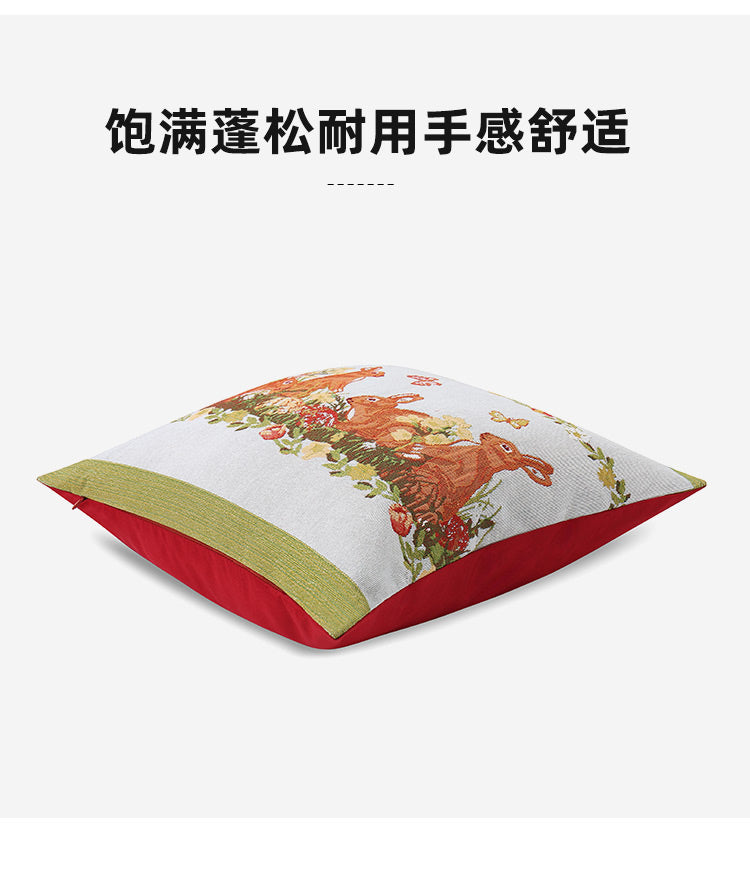 Ever Ugg TAZ080 - Gối Thỏ Jacquard 44x44cm