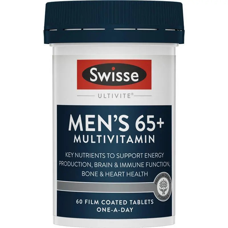Swisse Mens Multivitamin 65+ 60 Tablets (Use by 02 2027)