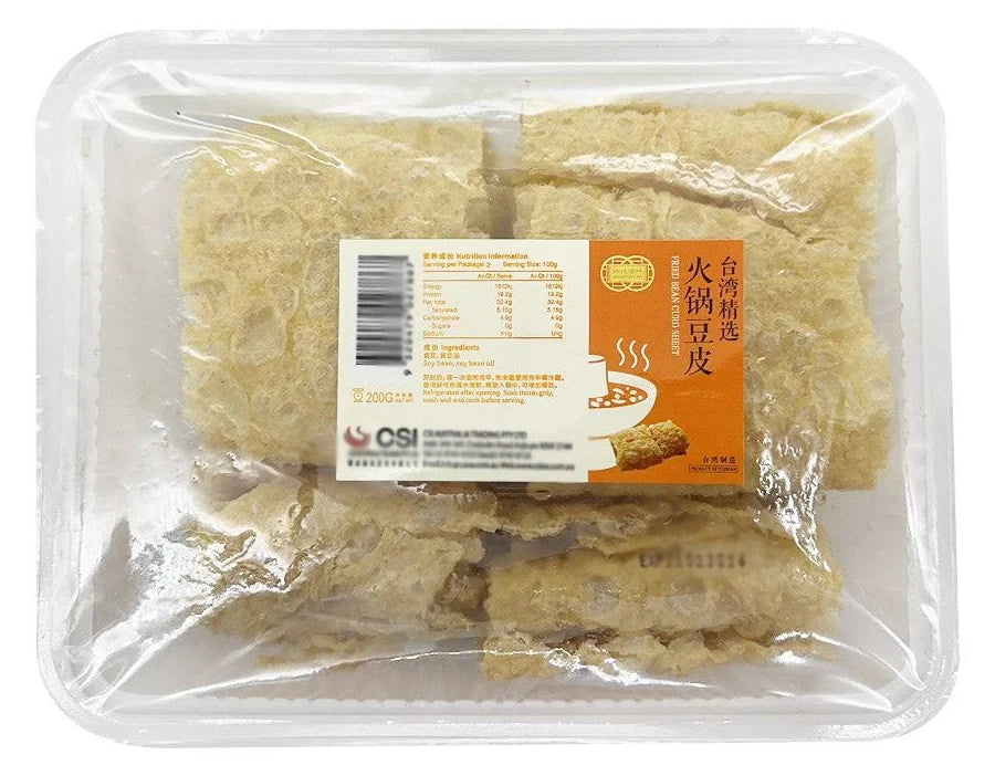 钎诚 Golden Bai Wei Fried Bean Curd Sheet 180g
