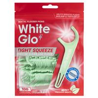 White Glo Flossers Tight Fit Mint Gói 100