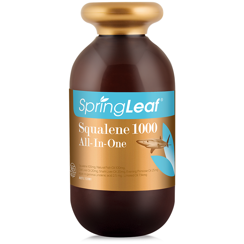 Spring Leaf Premium Squalene All in One 1000mg 365s