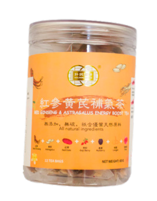 钎诚 Golden Bai Wei Red Ginseng and Astragalus Energy Boost Tea