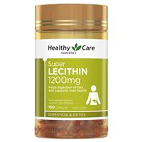 Healthy Care Super Lecithin 1200mg 100 Capsules