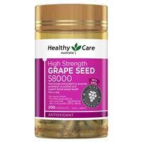 Healthy Care Grape Seed 58000 200 Capsules