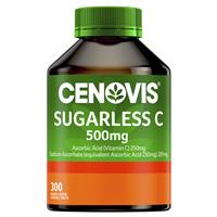 Cenovis Sugarless Vitamin C for Immune Support 500mg - 300 Orange Flavour Chewable Tablets