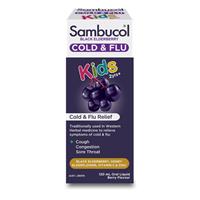 Sambucol Black Elderberry Cold & Flu Kids Liquid 120mL