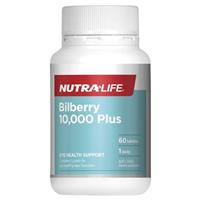 Nutra-Life Bilberry 10000 Plus 60 Tablets