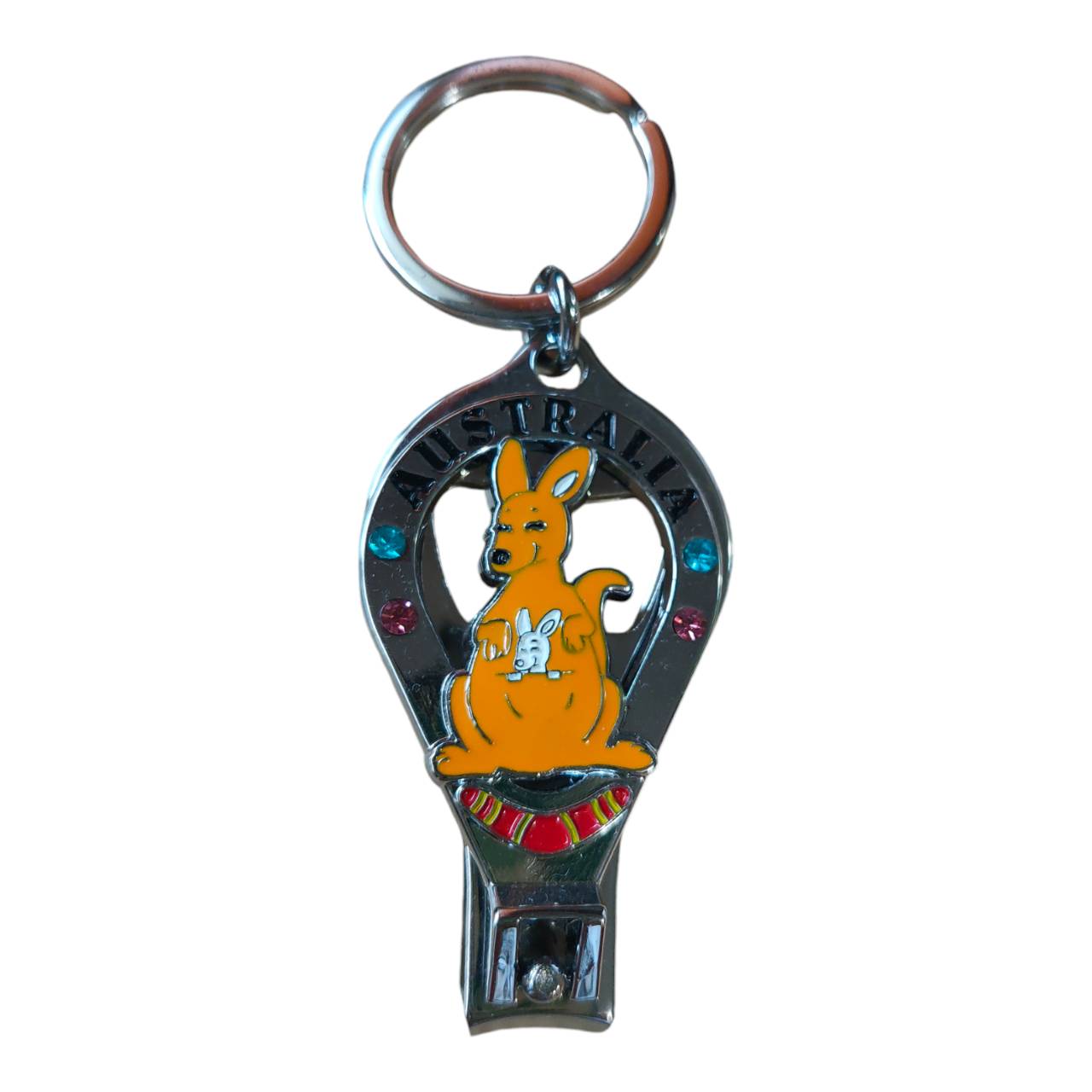 Australian Souvenir Kangaroo Key Ring with Nail Scissors