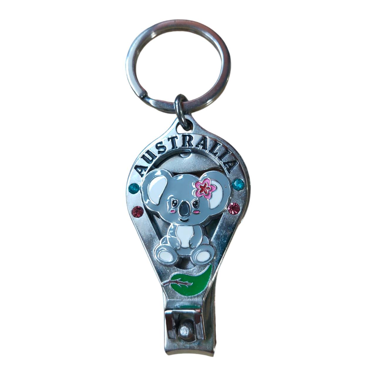 Australian Souvenir Koala Key Ring with Nail Scissors