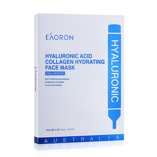 EAORON Hyaluronic Acid Collagen Hydrating Face Mask 5pc