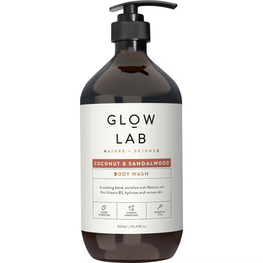 Glow Lab Coconut & Sandalwood Body Wash 900mL