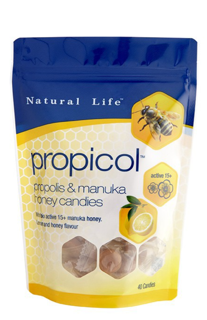 NATURAL LIFE™ PROPICOL PROPOLIS & MANUKA HONEY CANDY X 40 蜂膠蜂蜜糖