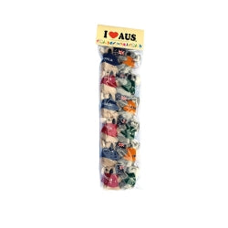 Australian Souvenir Koalas With Vest & Aus Flag 12 Pack