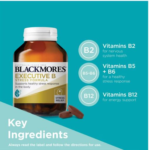 Blackmores Executive B Vitamin B Stress Support Tablets 125 Pack