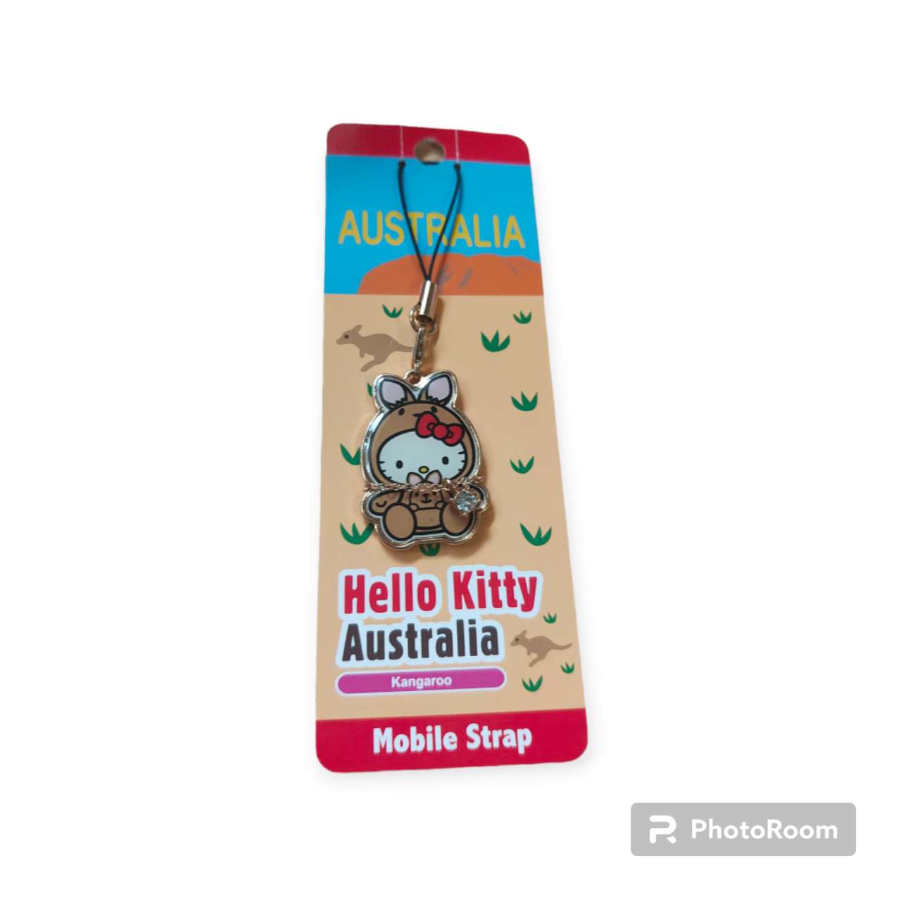 Australian Hello Kitty Kangaroo Mobile Strap