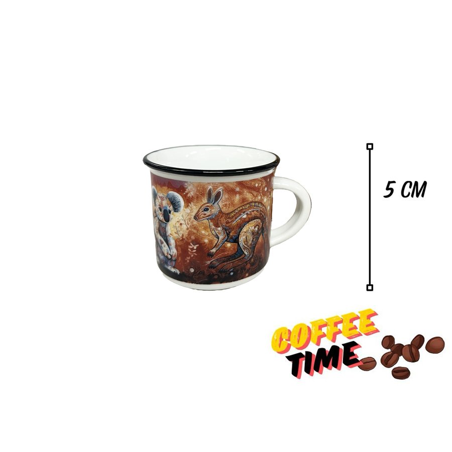 Australian Souvenir 3oz Espresso mug- Mosaic