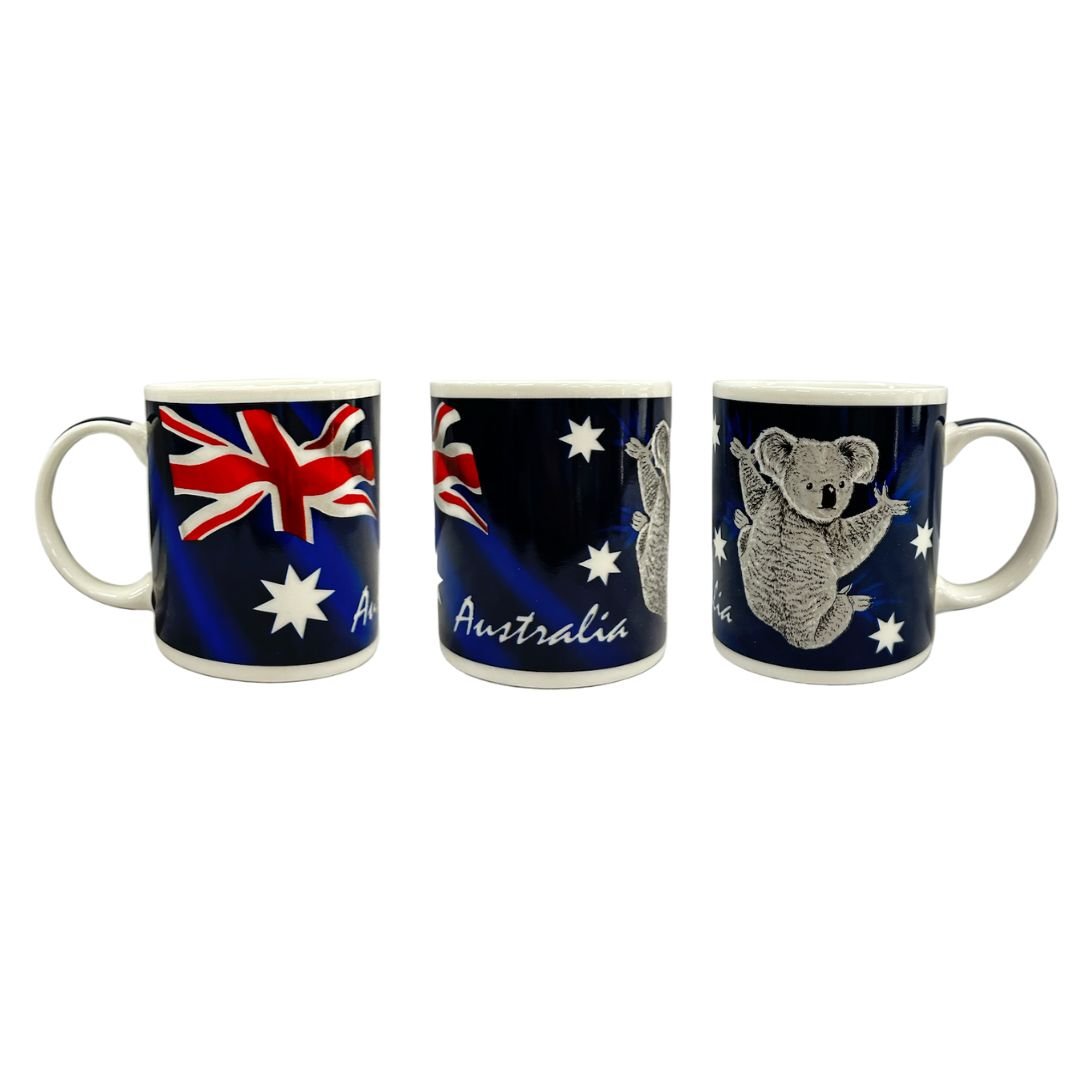 Australian Souvenir Mug Koala with Flag