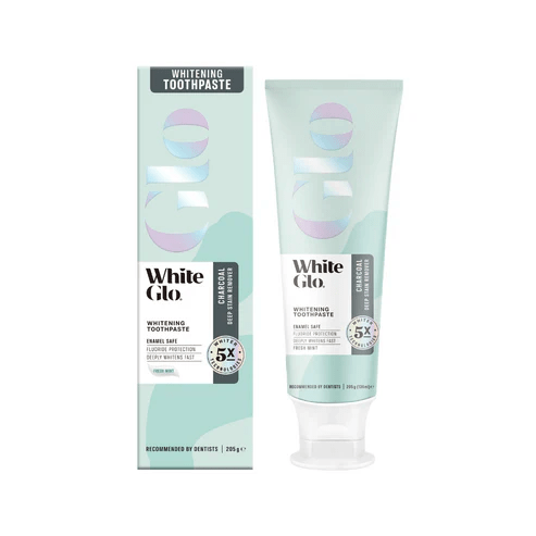 White Glo Whitening Toothpaste Charcoal 205g