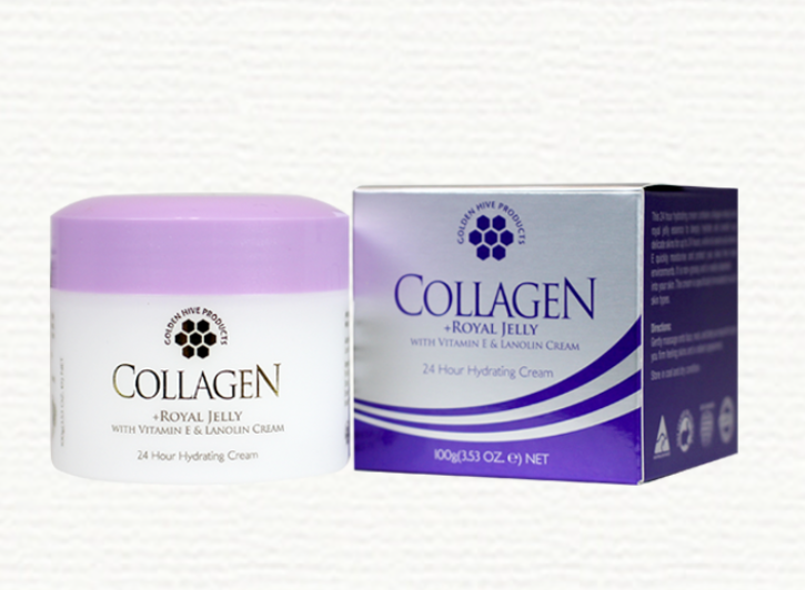 Golden Hive Collagen + Royal Jelly with Vitamin E & Lanolin Cream