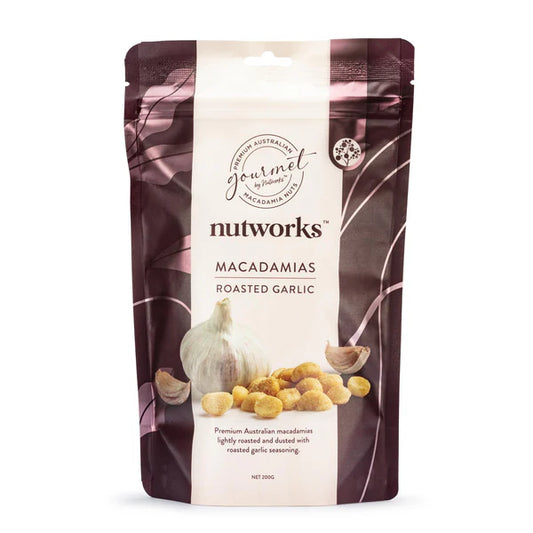 Nut Works Roasted Garlic Macadamias 200g