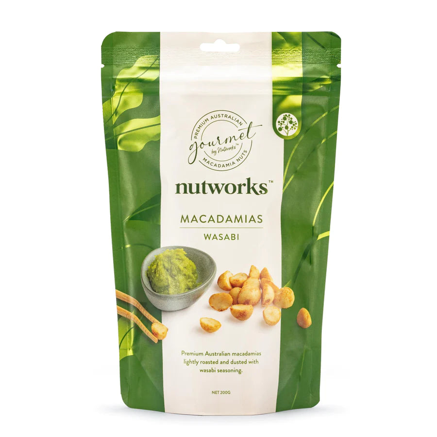 Nut Works Wasabi Macadamias 200g