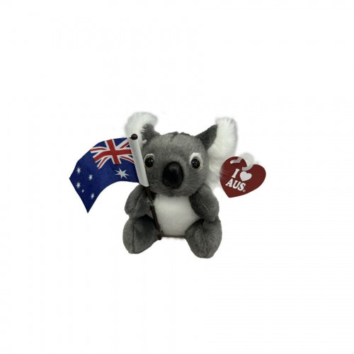 Australian Souvenir 10 cm Koala with flag Soft Toy