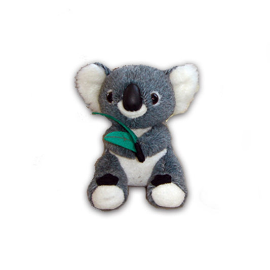 Australian Souvenir Plush koala 13cm with eucalyptus leaves