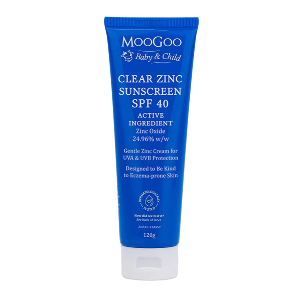 Moogoo Baby Clear Zinc Sunscreen SPF 40 120g