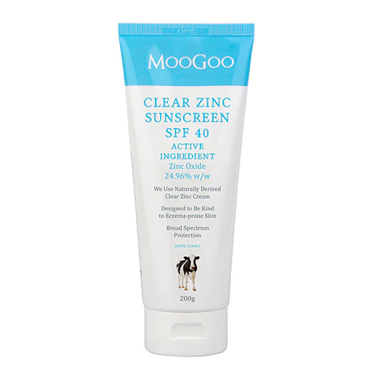 Moogoo Clear Zinc Sunscreen SPF 40 200g