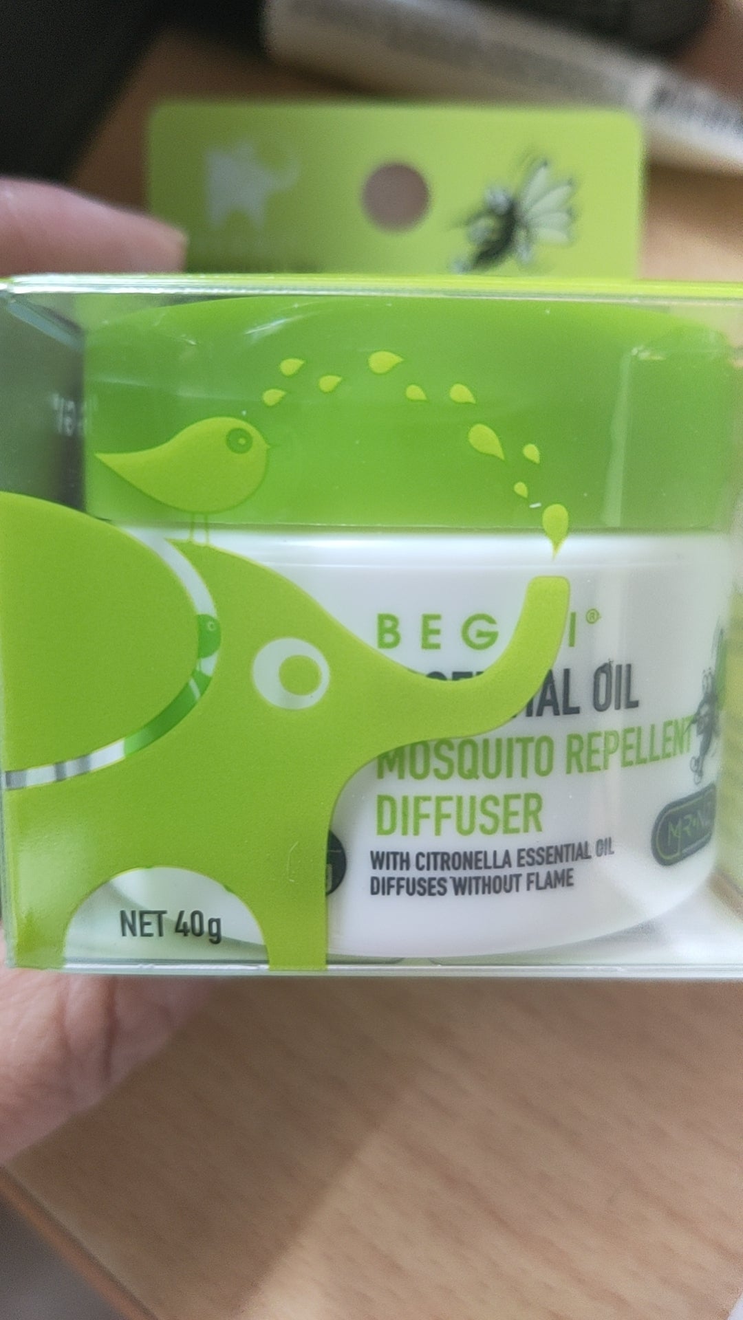 Beggi Essential Oil Mosquito Repellent Diffuser 40g New Package