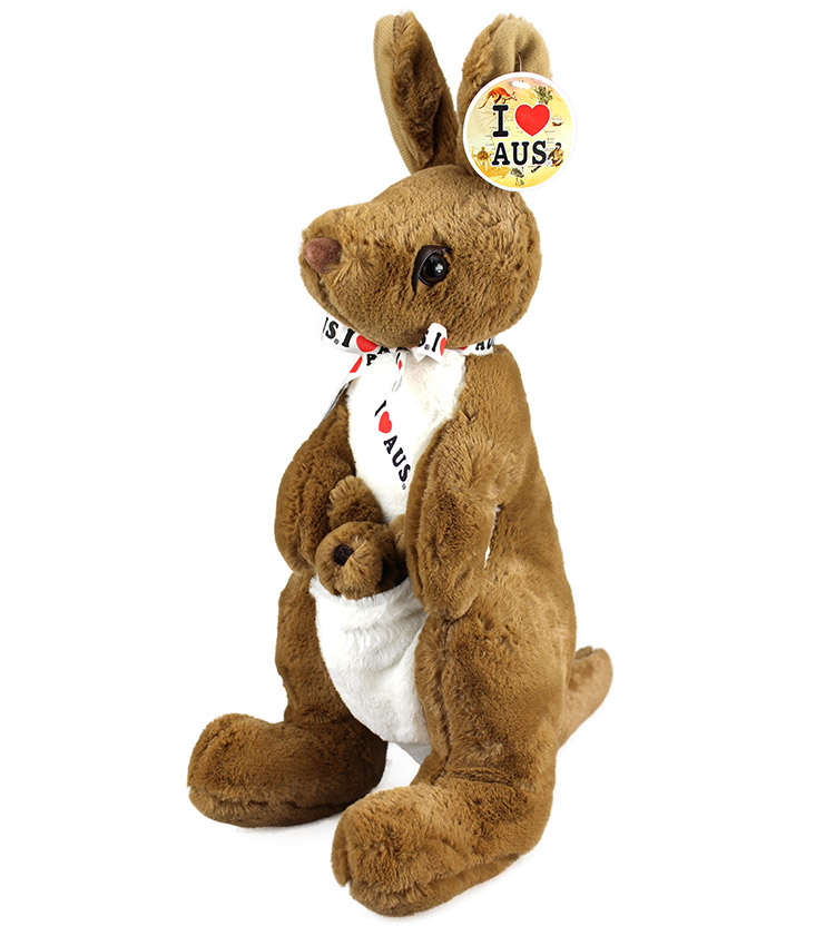 Australian Souvenir Large Ribbon Kangaroo 20"