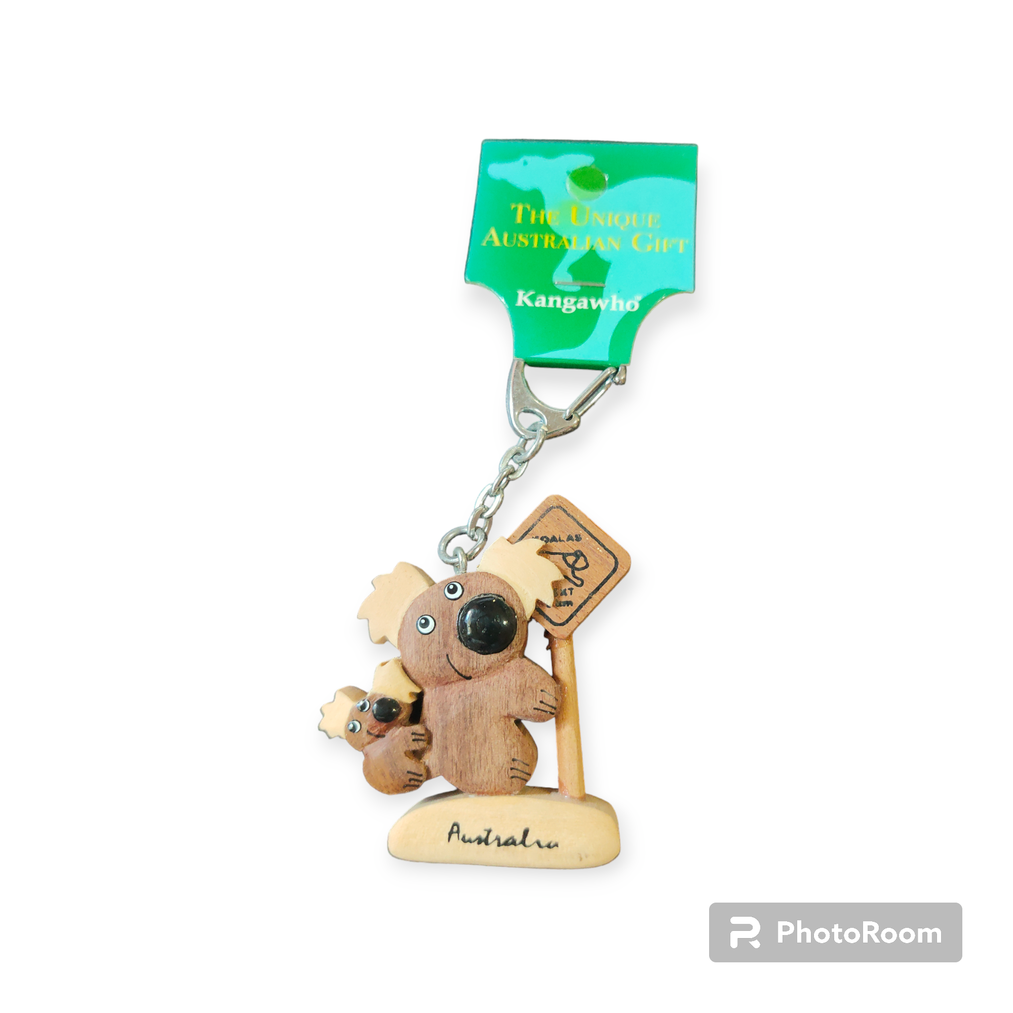 Australian Souvenir Koala Wooden Keyring – 123buynow