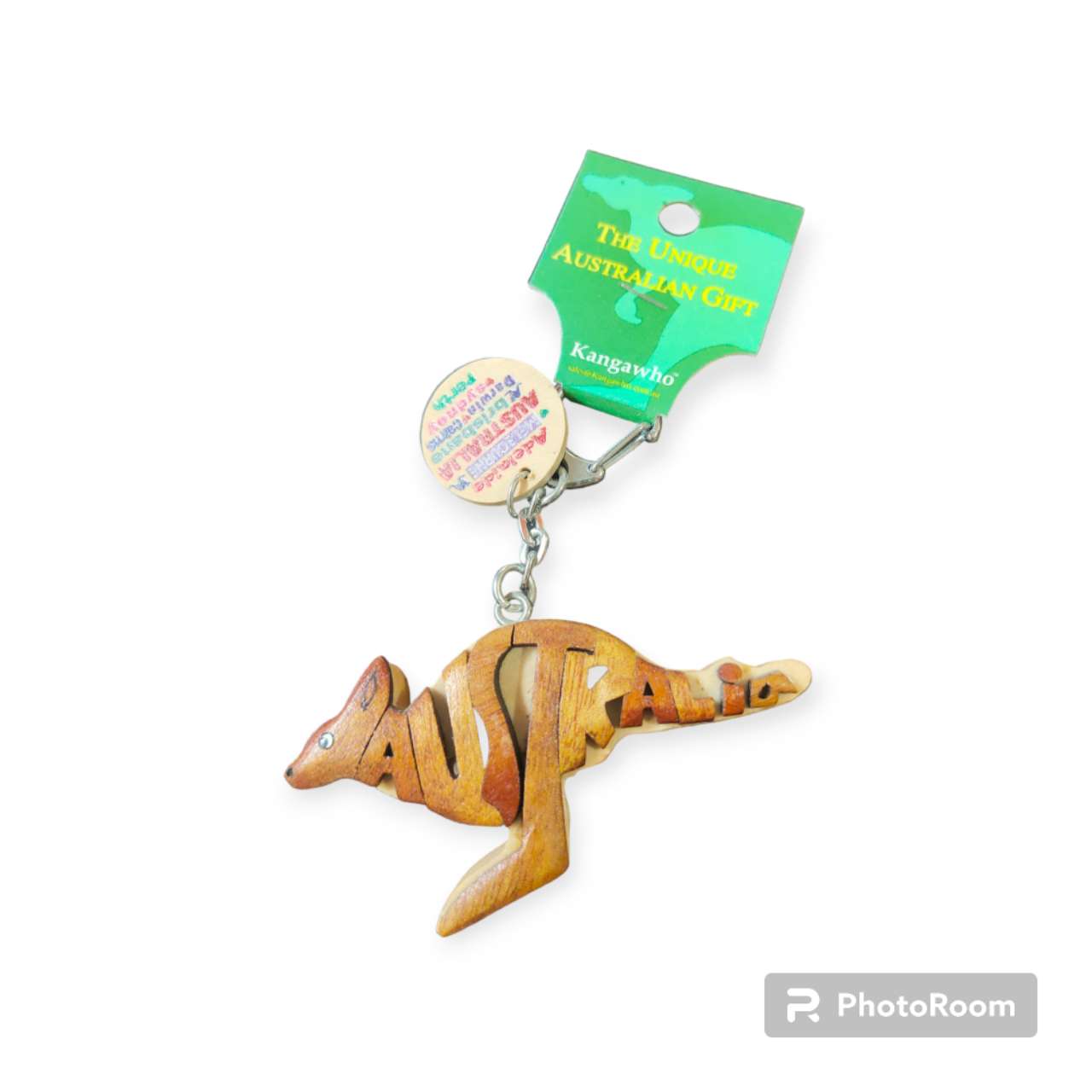 Australian Souvenir Wooden Kangaroo Keyring