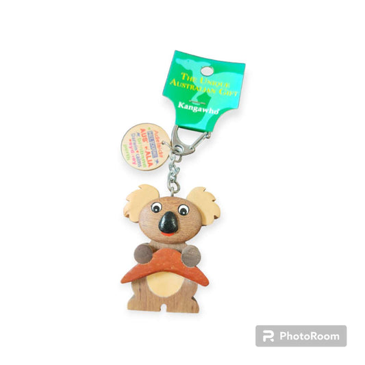 Australian Souvenir Koala Wooden Keyring