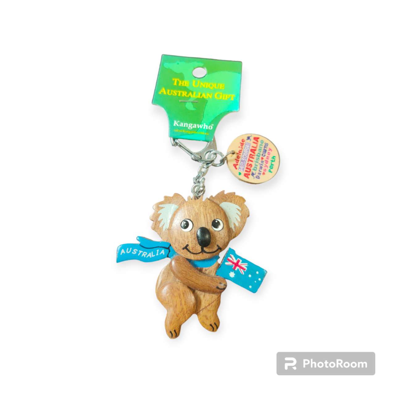 Australian Souvenir Koala Wooden Keyring