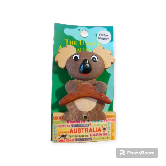 Australian Souvenir Koala Wooden Magnet