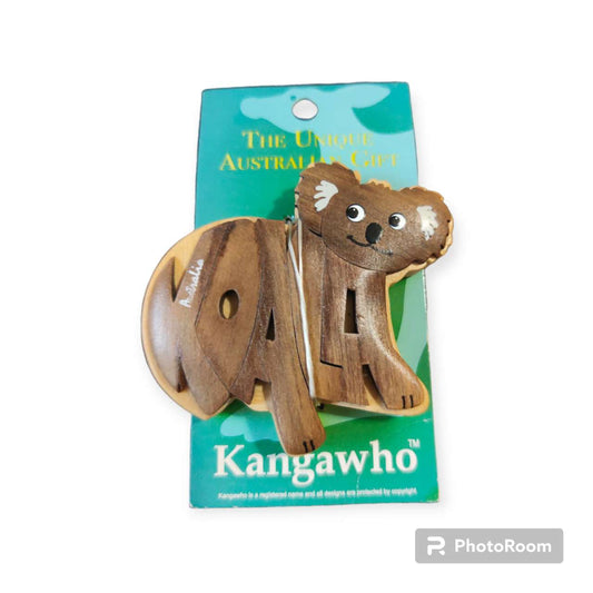 Australian Souvenir Koala Wooden Magnet