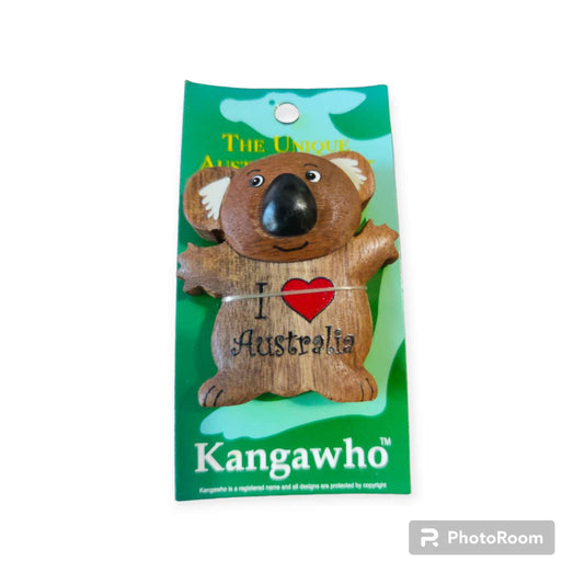 Australian Souvenir Koala Wooden Magnet